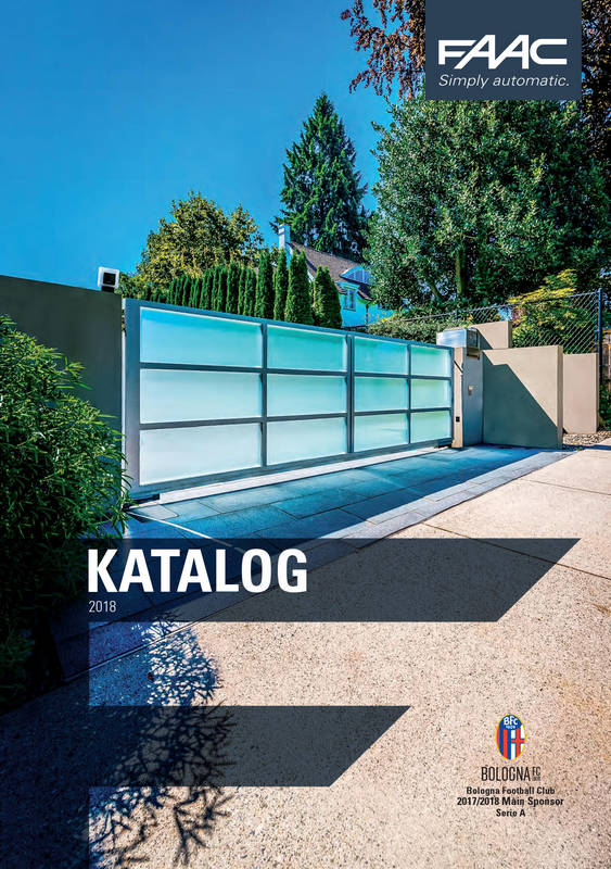 FAAC katalog automatyki 2018 FAAC katalog automatyki 2018